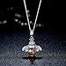 GOXO Bee Pendan 925 Sterling Silver Queen Honey Little Cute Bumblebee Necklace, Cute Honeybee Bracelet Jewelry Gift for Women Girls(bee necklace)