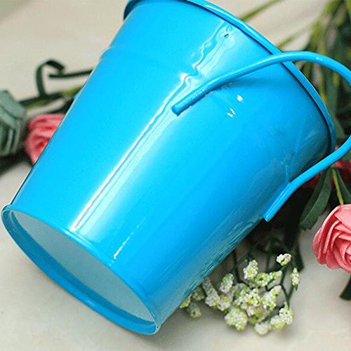 Home Mart Small Iron Bucket Small Metal Buckets Mini Metal Bucket Tin Candy Box Buckets