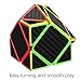 Twister.CK Oblique Twist Puzzle Cube with Carbon Fiber Sticker,Skewb Magic Cube,Fluctuation Angle Puzzle Cube,Made of Friendly ABS Plastic Material,The Color and New Style Will Never Fade Away.