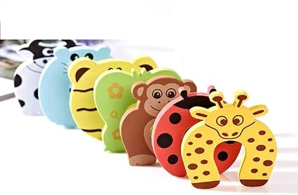 5 Pcs Enfant Enfants Bebe Animal Dessin Anime Jammer Arret Butee De Porte Serrure De Porte De Securite Garde Doigt Proteger Couleur Aleatoire Amazon Fr Bebes Puericulture