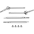INJORA +2mm Extended Thread Dogbone CVD Front Rear Axle Shafts for 1/18 TRX4M Axles Replacement