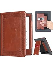 CoBak Kindle Paperwhite Case with Stand - Durable PU Leather Cover with Auto Sleep Wake, Card Slot, Hand Strap Feature - Fits Kindle Paperwhite 11th Generation 6.8" and Signature Edition 2021 Released