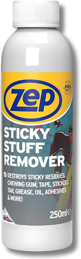 Zep Sticky Stuff Remover 250ml adhesive, glue, sticker, grease remover