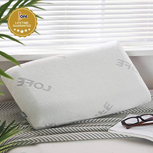 Lofe Sandwich Pillow, Adjustable Memory Foam Pillow, Bamboo Pillow for