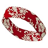 3 Pleated Hat Band - Red White (B) OSFM