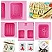 YunKo 2 Pack Chinese Mahjong Silicone Molds Fondant Cake Decoration Mold
