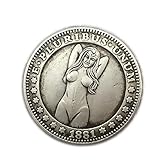 MerryXD Morgan Coins - 1881 Hobo Nickel Coin - Old Coin Collecting-USA Old Morgan Dollar - Commemorative Gift Coin - Plated Silver Replica Coins and Handmade Crafts Love it Style 6