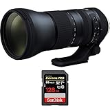 Tamron SP 150-600mm F/5-6.3 Di VC USD G2 Zoom Lens For Nikon Mounts
(AFA022N-700) With Sandisk Extreme PRO SDXC 128GB UHS-1 Memory Card