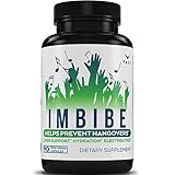 Hangover Prevention, Relief, Recovery Supplement - 90 Vegetarian Capsules. Liver Aid Support Formula, Drink Remedy Natural Detox Pills with Vitamins, Electrolytes, Milk Thistle, Prickly Pear Cactus