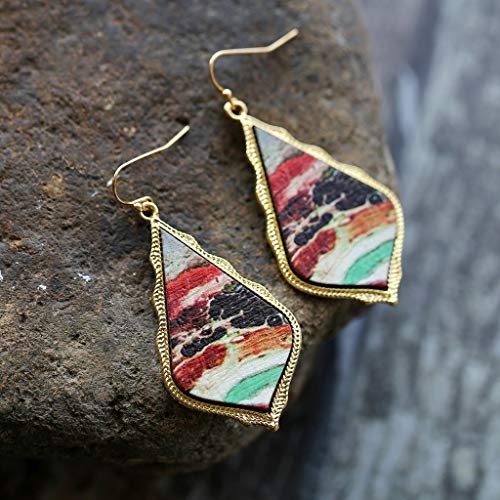 Bravetoshop Women Jewelry Bohemian Vintage Dangle Earrings Retro Rhinestone Earrings Boho Dangle Drop Earrings for Women Girls Gifts