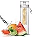 Infuser Water Bottle 27 Ounce - Updated for 2015! - FREE Recipe Booklet with Order* - Made of Eastman Tritan™ - Create Your Own Flavored Water, Naturally, with Ingredients YOU Select | The Fun & Healthy Way to Enjoy Your Daily Water.