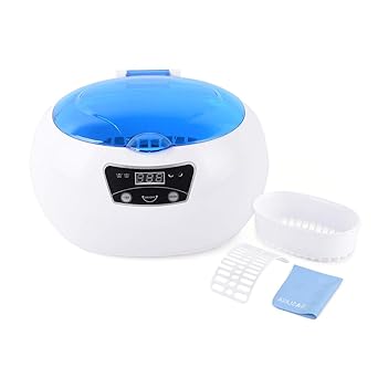 Amazon Com 18 Preset Cycles 600ml 40000hz Ultrasonic Cleaner Jewelry Polisher For Eyeglasses Watch Ring Diamond Retainer Denture Cleaning W Basket Industrial Scientific