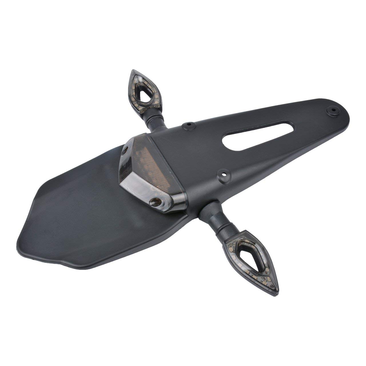 KATUR Motorcycle Rear Fender LED Brake Red Tail Light Lamp with Turn Signal Indicator Blinker Lights for Off-road Motorbike Motocross Dirt Bike (Red Lens)