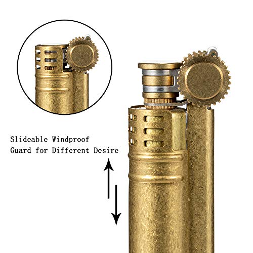 Trench Copper Lighter Kerosene Lighter Vintage Flint Wheel Lighter