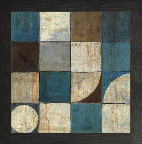 Frame Company Watson Range Tango Detail I Blue Brown by Mike Schick, Photo Frame - 10 x 10 Inches, Black