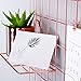 Simmer Stone Rose Gold Wall Grid Panel for Photo Hanging Display & Wall Decoration Organizer, Multi-functional Wall Storage Display Grid, 5 Clips & 4 Nails Offered, Set of 1, Size 23.6