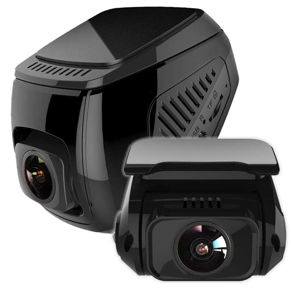 idealTech X1D Dash Cam Front and Rear 1080P+1080P Dual Lens Built-in WIFI, Powerd by SUPER Capacitor Support up to 256GB TF Card