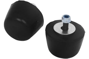 ELITEWILL 2 PC Hood Bumper Stops Fit for Jeep Wrangler 1987-2016 Cushion Stoppers Black Rubber