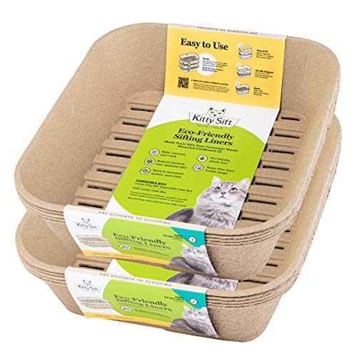 Kitty Sift Disposable Sifting Litter Box Liner Refills, (Jumbo, Pack of
