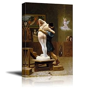 Pygmalion and Galatea by Jean-Leon Gerome - Canvas Print