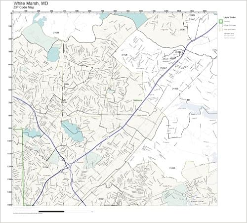 White Marsh Zip Code Map Zip Code Wall Map Of White Marsh, Md Zip Code Map Not Laminated:  Amazon.com: Office Products