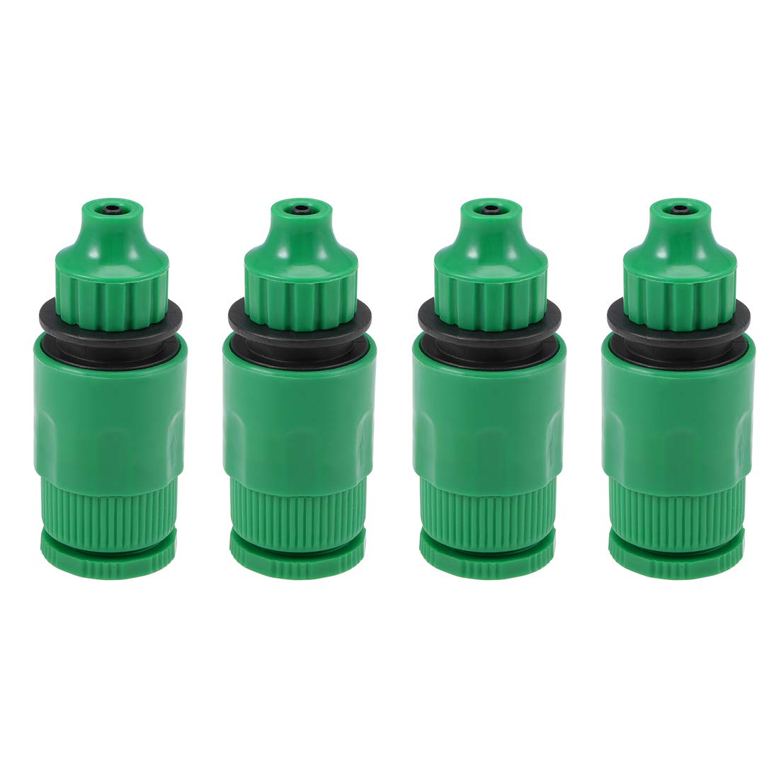 sourcing map Hose Tap Connector G1/2,Faucet Nozzle Quick Connect Adapter Fitting 4mm Inner Diameter Hose for Garden Irrigation System 4pcs