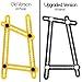 Geldy Tools Multi Angle Measuring Ruler Aluminum Alloy Template Tool | Premium Metal Screws | General Measurement Layout Nook Scale | Measures All Angles For Professional DIY Wood Tile Flooring