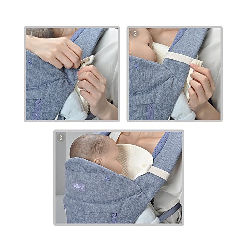 image for bebear Bebamour Natural Baby Drool and Teething Pad For All Carry Posi