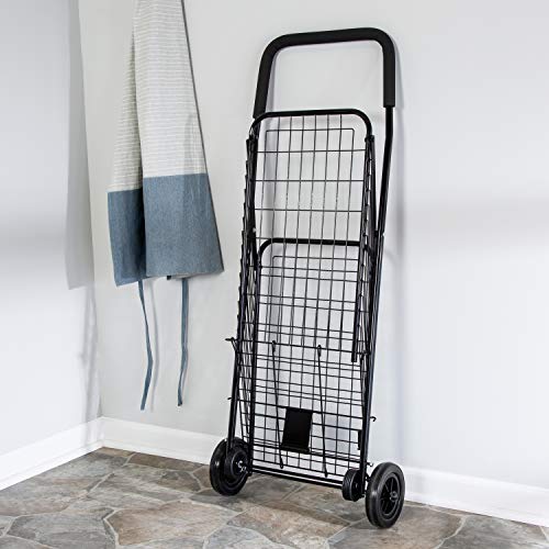 HoneyCanDo Black Four Wheel Utility Cart, Medium Pricepulse