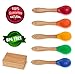 Baby Pinch Boutique Fine Bamboo Spoon Gift Set in Keepsake Box (Rainbow Set of 5)