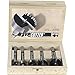 Fisch 5-Piece Wave Cutter Forstner Drill Bit Set, Includes Metric Sizes 15-35mm, Made in Austria, FSA-134398