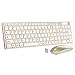 Keyboard & Mouse Combo, URCO Low-noise Aesthetically Pleasing Portable 2.4GHz Wireless Keyboard and Mouse Set for Gaming and Working (Luxurious Gold)