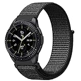 Fintie Band for Galaxy Watch 42mm & Galaxy Watch Active & Gear Sport, 20mm Quick Release Nylon Sport Loop Smartwatch Replacement Strap Bands for Men and Women - Black