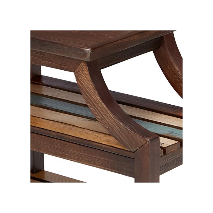 Signature Design by Ashley - Mestler Rustic Chairside End Table w/ Two