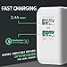 Quick Charge 3.0 USB Wall Charger, JSAUX 30W Dual Ports Travel Charger with Foldable Plug for Samsung Galaxy S9 S8 Plus Note 8 S7 Edge, iPhone X 8 7 6 6s Plus, iPad Pro Air 2 mini, LG G7 & more