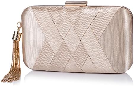 Women's Elegant Tassel Pendant Evening Party Clutch Bags Wedding Purse