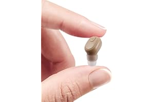 MocaDng Single Bluetooth Wireless Earbud, Invisible in-Ear Wireless Earbud 12Hrs Playtime Super Long Battery Life, Mini Bluetooth Headset Hands-Free Car Headphone for iOS Android Smart Phones (Brown)