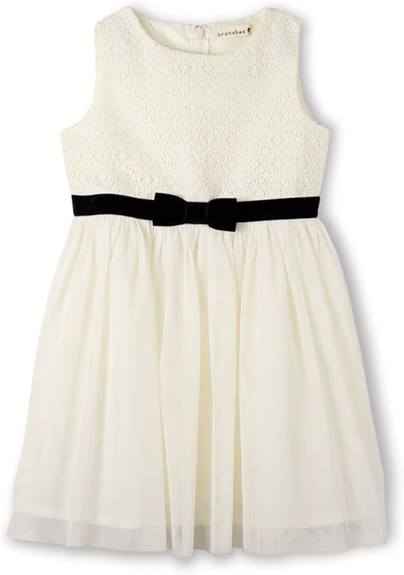 Amazon ブランシェス Branshes フォーマル対応 レース使いワンピース 130cm アイボリー ワンピース チュニック 通販