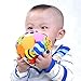 LALABABY Toys Soft Cotton Arts Cloth Ball Multicolored Sensory Rattle Bell Ball