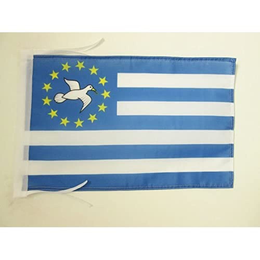 AZ FLAG - Republic of Ambazonia Flag - 18'' x 12'' - 100% Polyester Southern Cameroons Small Banner with Two Cords - Fade Resistant - Vivid Colors - 18x12 in - 45x30 Cm — image 1