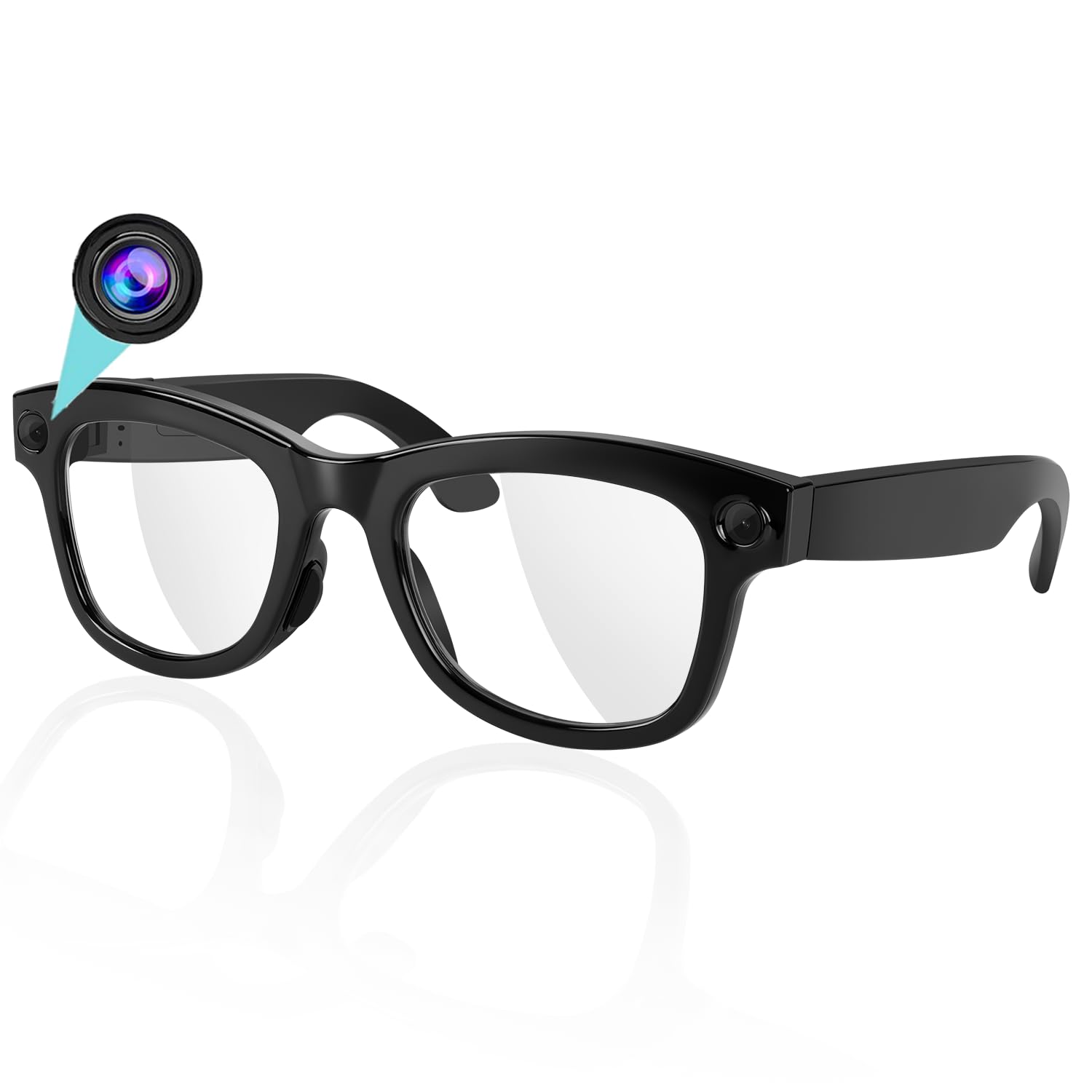 Photo 1 of TFITWL AI Smart Glasses with Camera – 1080P Video Recording Glasses with Audio, Real-Time Translation, Bluetooth Smart Glasses for Men, Camera Sunglasses for Travel & Outdoor