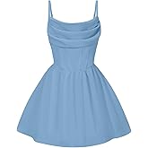 EXARUS Girls Formal Dress Tween Party Dance Birthday Cocktail Teen Junior HOCO Ruffle Mini Elegant Dresses 10-16Y
