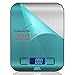 Adoric Digital Food Scale, 1g/0.002lbs to 11lbs Capacity Accurate Weight Measurement Stainless Steel Kitchen Scale for Meat, Gram, Coffee Bean, Fruit, Baking Powder and More (Batteries Included)