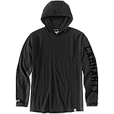 Carhartt Men's Force Relaxed Fit Midweight Long-Sleeve Logo Graphic Hooded T-Shirt
