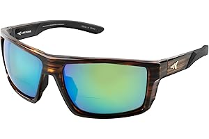 KastKing Waccamaw Polarized Bifocal Sunglasses, x1.5 x2.0 x2.5 Magnifications, Wrap Around Sport Reader Sunglasses for Men