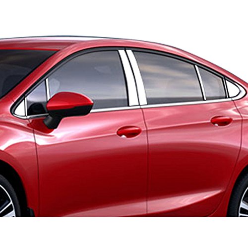 Stainless Steel Pillar Post Trim for 18 Chevy EQUINOX-4DR