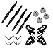 Coolplay® Spare Replacement Parts Kit for Syma X8 X8C X8W Main Blades & Landing Skids & Frames & Main Gears & Main Motors RC Quadcopter (Black)