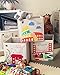 kaikai & ash Toy Storage Bins, Foldable Canvas Cube Box for Kids, 13 inch - Paris