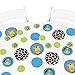 Big Dot of Happiness Giraffe Boy - Baby Shower or Birthday Party Giant Circle Confetti - Party Decorations - Large Confetti 27 Count