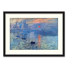Black Framed Canvas Wall Art Famous Painting Home Artwork Decoration for Living Room, Bedroom - 23x31 inches